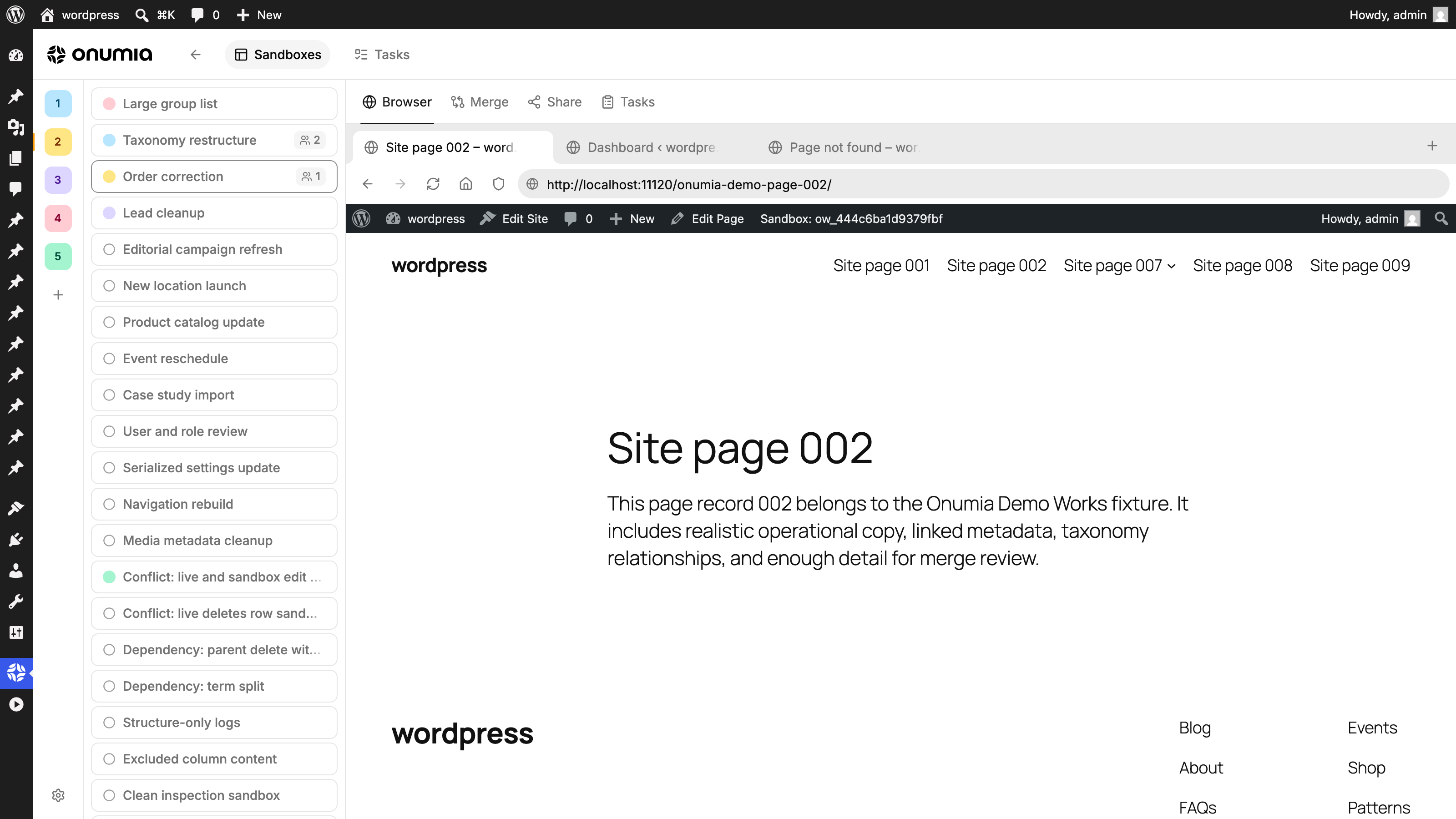Sandbox preview in the Pro workspace